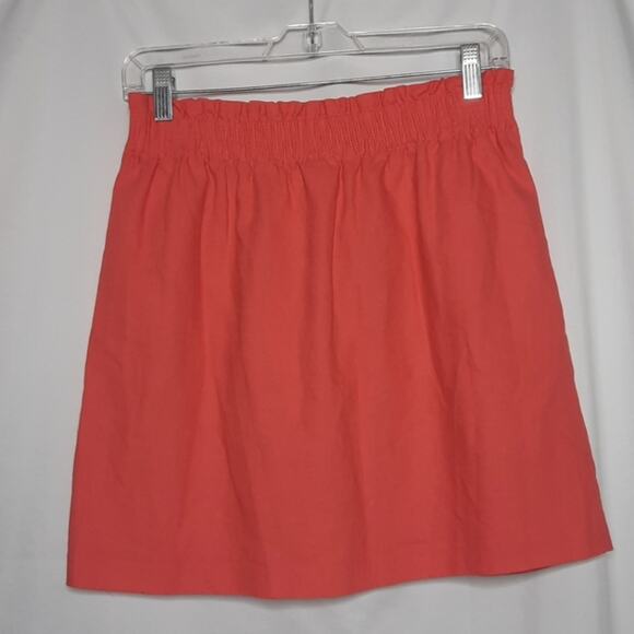 J. Crew Factory Women's Linen Blend Mini Skirt 2 - Picture 6 of 8